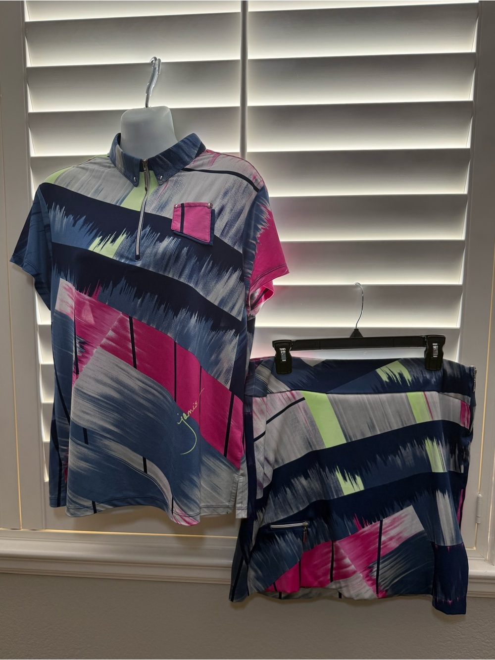 Jamie Sadock Golf Set Polo Shirt & Skort Size 8/Medium Pickleball Tennis